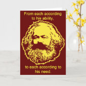 Carte d'anniversaire marxiste (Fleur jaune)