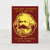 Carte d'anniversaire marxiste (Devant)
