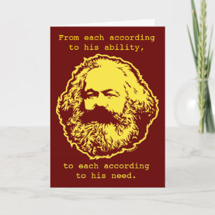 Carte d'anniversaire marxiste