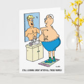 Carte d'anniversaire masculine (Fleur jaune)