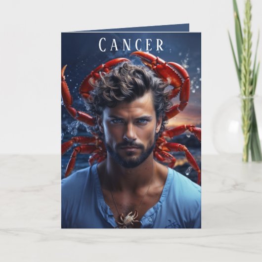 Carte d'anniversaire masculine du cancer (Devant)