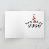 CARTE D'ANNIVERSAIRE MASQUE À GAZ (Intérieur)