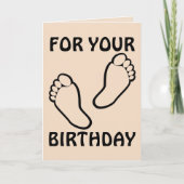 CARTE D'ANNIVERSAIRE MASSAGE À PIED (Devant)