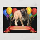 Carte d'anniversaire Mastiff (Devant)