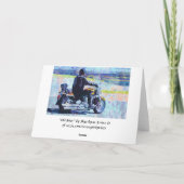 Carte d'anniversaire "Mature" Motorbike Biker (Dos)