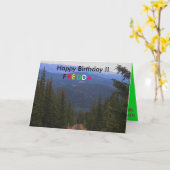 Carte d'anniversaire maximale de Pike (Fleur jaune)