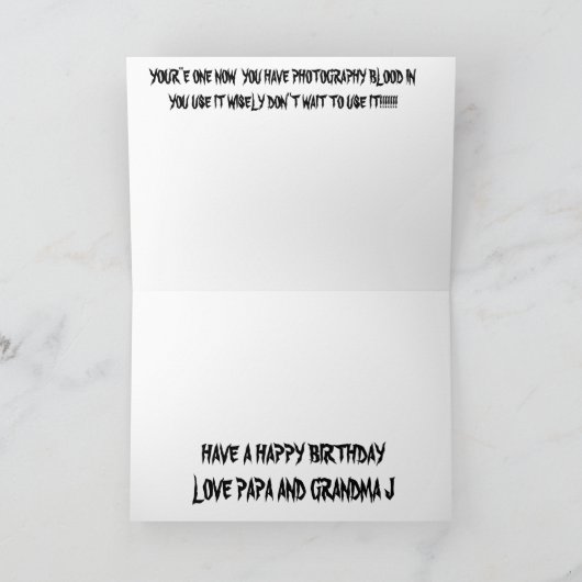 Carte d'anniversaire maximum de chien pour un an (Intérieur)