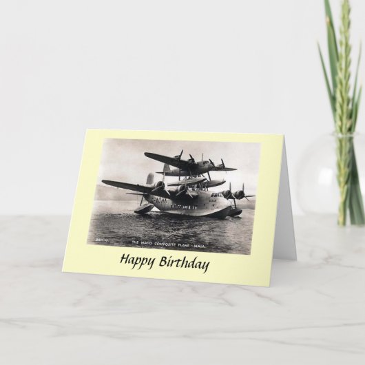 Carte d'anniversaire - Mayo Composite Plane - Maia (Devant)