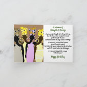 Carte d'anniversaire Melanin Queen African America (Intérieur)