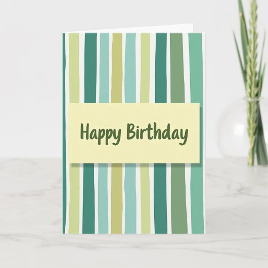Carte d'anniversaire Mellow Yellow (Devant)