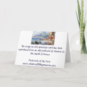 Carte d'anniversaire - Menton (Dos)