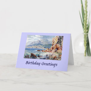 Carte d'anniversaire - Menton