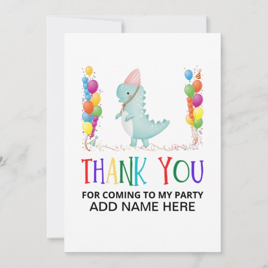 Carte d'anniversaire Merci (Devant)