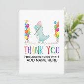 Carte d'anniversaire Merci (Debout devant)