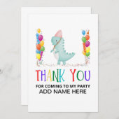 Carte d'anniversaire Merci (Devant / Derrière)