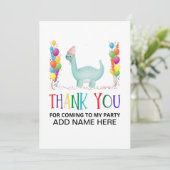 Carte d'anniversaire Merci (Debout devant)