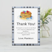 Carte d'anniversaire Merci pour les pancakes (Debout devant)