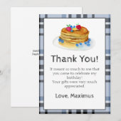 Carte d'anniversaire Merci pour les pancakes (Devant / Derrière)