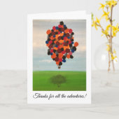 Carte d'anniversaire - mercis des aventures ! (Fleur jaune)