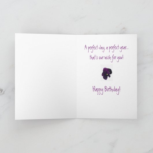 Carte d'anniversaire mère (Intérieur)