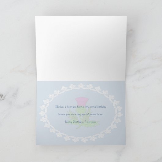 Carte d'anniversaire mère (Intérieur)