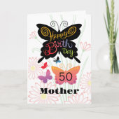 Carte d'anniversaire mère (Devant)