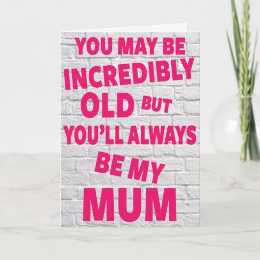 Carte d'anniversaire mère, maman (Devant)