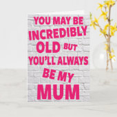 Carte d'anniversaire mère, maman (Fleur jaune)