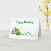 Carte d'anniversaire Mère Nature (Fleur jaune)