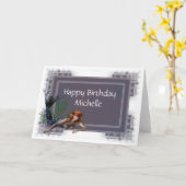 Carte d'anniversaire Mermaid Fantasy 1 (Fleur jaune)