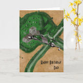 Carte d'anniversaire Meteor (Fleur jaune)