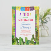 Carte d'anniversaire mexicaine de partie de fiesta (Debout devant)