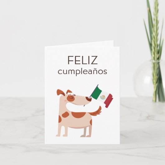 Carte d'anniversaire mexicaine - feliz cumpleaños (Devant)