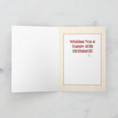 Carte d'anniversaire mignonne 40e pour elle (Intérieur)