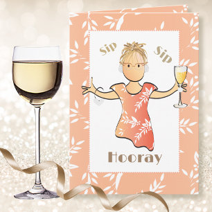 Carte d'anniversaire mignonne 70e pour elle