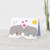 Carte d'anniversaire mignonne avec des cupcakes ma (Dos)