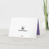 Carte d'anniversaire mignonne avec Hippo Ballerina (Dos)