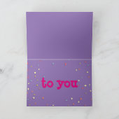 Carte d'anniversaire mignonne avec Hippo Ballerina (Intérieur)