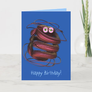 Carte d'anniversaire mignonne avec le bousier imag