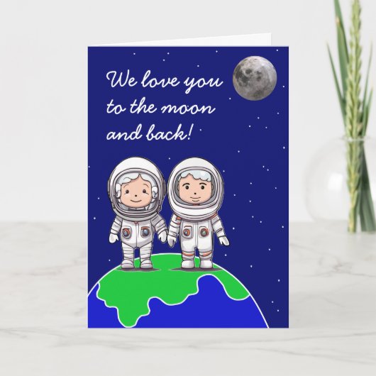 Carte d'anniversaire mignonne de grands-parents pa (Devant)