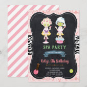 Carte d'anniversaire mignonne de nuit pyjama au sp (Devant / Derrière)