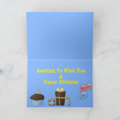 Carte d'anniversaire mignonne et amusante avec Hou (Intérieur)