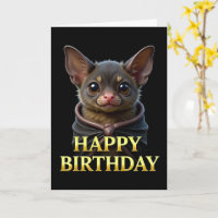 CARTE D'ANNIVERSAIRE MIGNONNE ET AUDACIEUSE DE CHA
