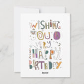 Carte d'anniversaire mignonne et drôle (Dos)