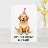 Carte d'anniversaire mignonne et duveteuse (Fleur jaune)