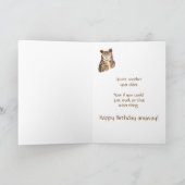 Carte d'anniversaire mignonne insultante drôle de (Intérieur)