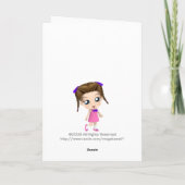 Carte d'anniversaire mignonne mauvaise de petit (Dos)