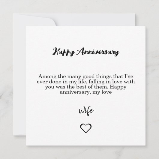 Carte d'anniversaire mignonne | Pour Associé, Mari (Dos)