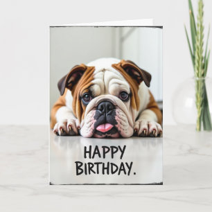 Carte d'anniversaire mignonne pour chiot