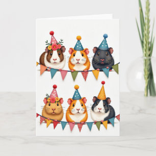Carte d'anniversaire mignonne pour petites créatur